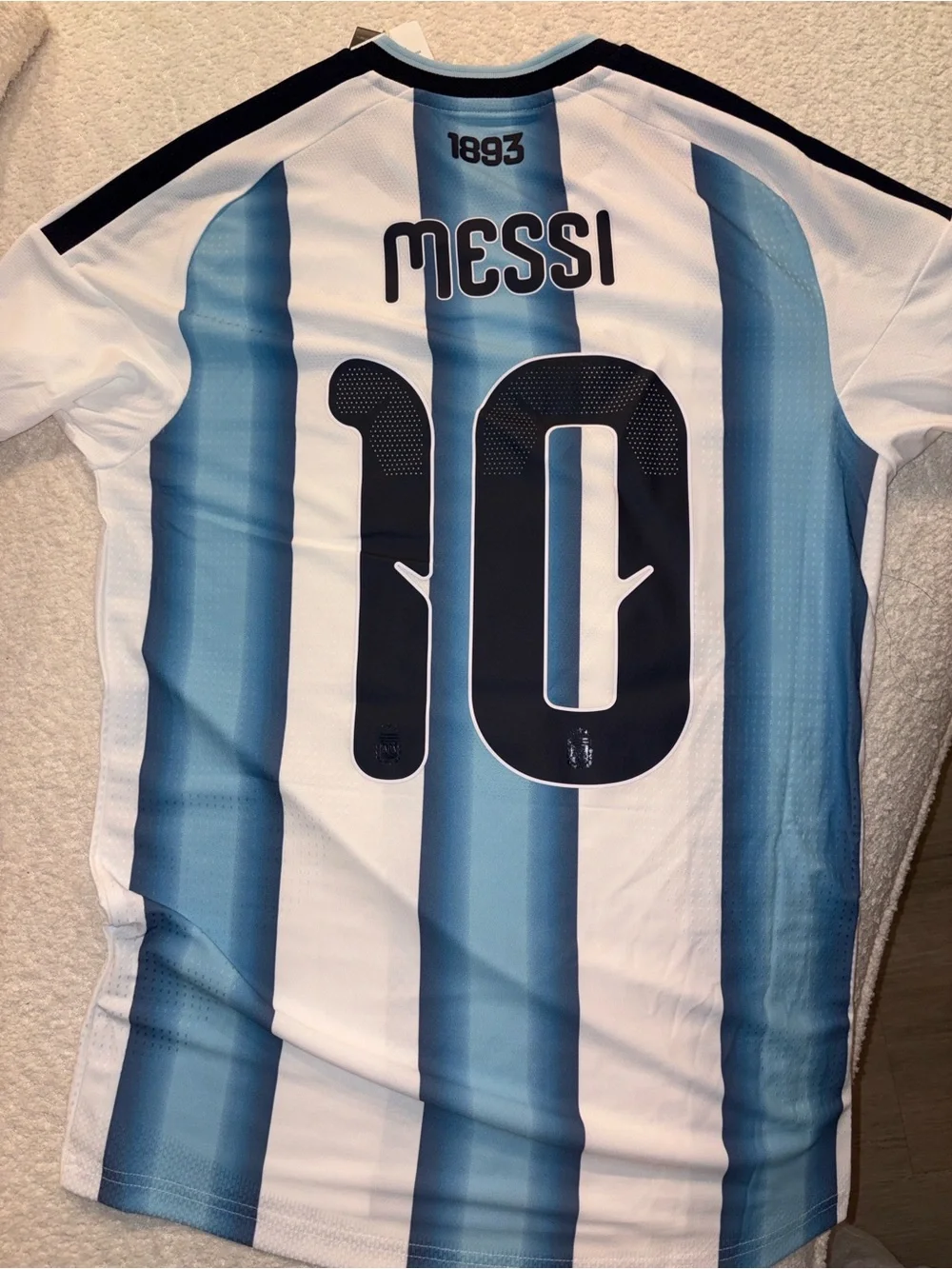 adidas Argentina #10 Soccer Jersey - Sky Blue, White & Gold